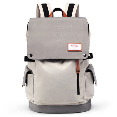 

Ninth City VNINE Backpack Women Fashion Flap Travel Backpack Large Capacity 14 Inch Computer Bag College Wind Big Middle School Student Bag VB7BV33885J Pink