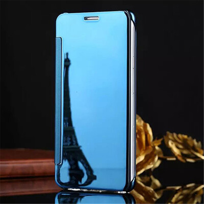 

Samsung Galaxy A5A7A8A9 Luxury Mirror View Mirror PU Cover Flip Smart Clear Window Phone Case