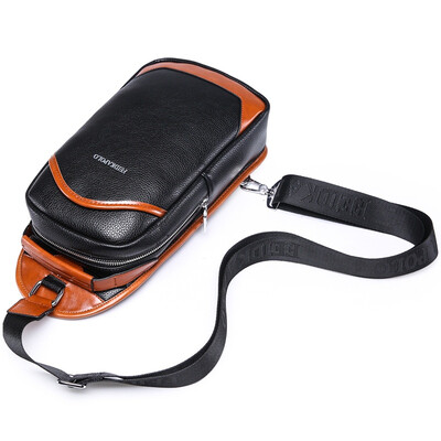 

Mens small travel bags leather mens Messenger bag single backpack British chest bag Messenger bag B-fdk8821