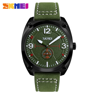 

Heren Horloges Top Brand Luxe SKMEI Waterdichte Lederen Militaire Sport Quartz Horloge Voor Mannen Mannelijke Klok Relogio Masculi