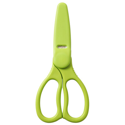 

Rikang baby food supplement cut newborn spoon bowl chopsticks ceramic food supplement scissors RK-C4002 green