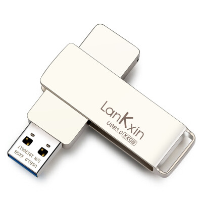 

Lanke core AEL1 USB 30 64G high speed U disk metal rotating business U disk silver