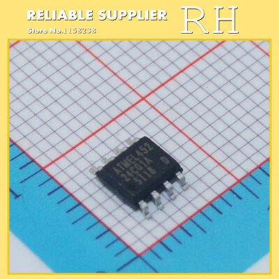 

100pcs/lot 24C01 AT24C01N AT24C01BN-SH-T SOP8 Memory / Serial EEPROM