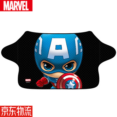 

Marvel Marvel car front windshield snow-proof standard car models four seasons universal sunscreen sun block waterproof cloth plus velvet half-cover clothing cover snow block