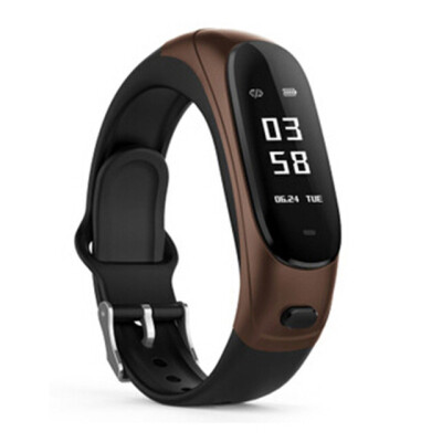 

Bluetooth Earphone Smart Bracelet Tonometer Fitness Heart Rate Monitor Wearable Devices Band Camera Pulse Clock Smartband