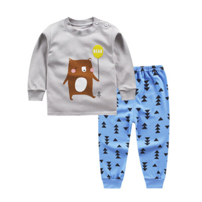 

2016 cotton children sleeping suits autumn pajamas kids Fashion newst homewear baby pajamas pajamas home wear clothes