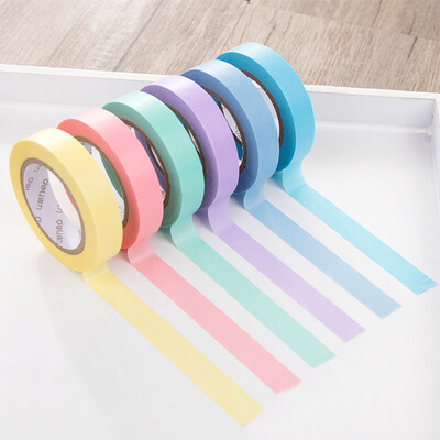 

Deli deli 6 rolls of books&paper tape 10m × 10mm solid color series material stickers HZ001