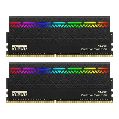 

KLEVV Yan Lung CRAS II RGB DDR4 3200 16GB Desktop Memory Gaming Gaming Overclocking RGB Light Bar