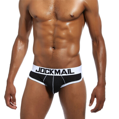 

JOCKMAIL 3D Cubic Hips Mens Underwear Mens Triangle Panties Invisible Cushions Removable Hips