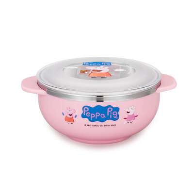 

TAFUCO Childrens Tableware Korea Imported Pigs Peggy Food Bowl Baby Bowl Childrens Bowl Pink 240ml