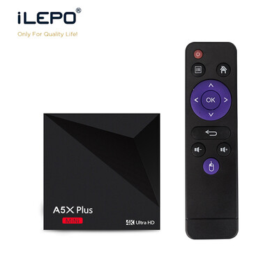 

iLEPO A5X PLUS Android 7.1 TV Box RK3328 Quad Core Cortex A53 64Bit 1GB DDR3 8GB Wireless Penta Core Mali450 KODI Media Player