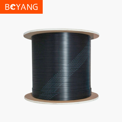 

BOYANG BY-PX1601 leather fiber optic cable indoor self-supporting 30 single core 500 m black 1 core 2 steel wire low smoke halogen free fiber line