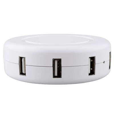 

нам 6-port разъем USB - адаптер для кондиционеров зарядного устройства Samsung, Android, iPhone + более - белый (115cm)