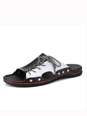 

Summer Genuine Leather Sandals soft Beach Men Sandals big size 38-48