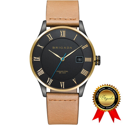 

BRIGADA Швейцарские часы для мужчин, Nice Fashion Cool Black Business Casual Men's Watch