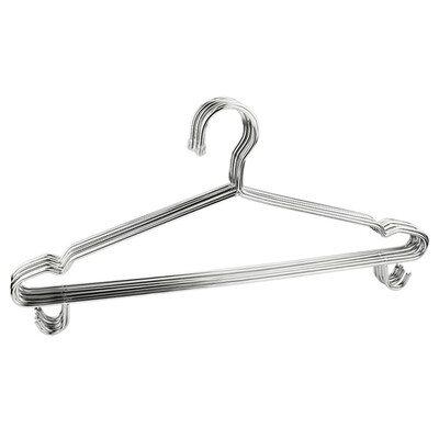 

Bingyou upgrade windproof stainless steel hanger adult children hangers non-slip groove clothing support 3mm thick 42cm width 5