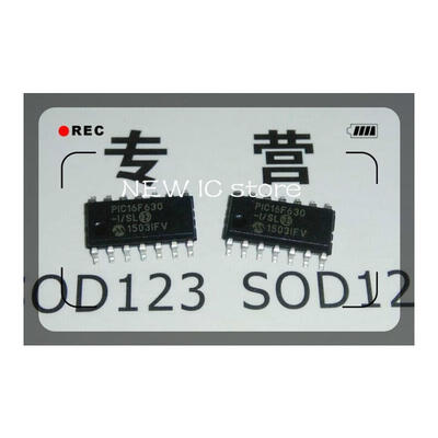 

20pcslot Free shipping PIC16F630-ISL PIC16F630 16F630 14-Pin Flash-Based 8-Bit CMOS Microcontrollers SOIC14_39MM