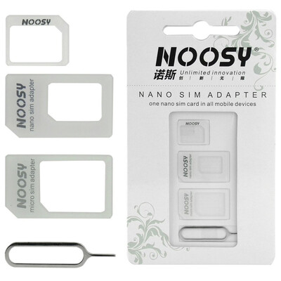 

Convert Nano to Micro or Standard 4-in-1 SIM Card Adapter Set