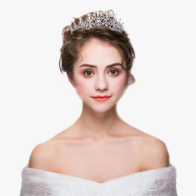 

Простые свадебные головные уборы Элегантный Rhinestone Crown Princess Bridal Hair Accessories