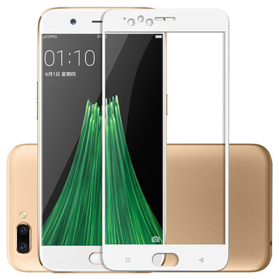 

ESCASE OPPO R11 Plus tempered film full-screen coverage of high-definition explosion-proof anti fingerprint mobile phone film white