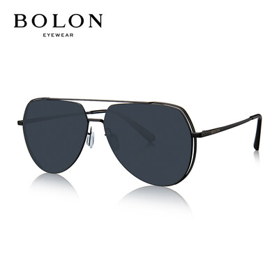 

Tyrannosaurus BOLON glasses mens classic fashion sunglasses aviator frame sunglasses BL8025C10-mute black black