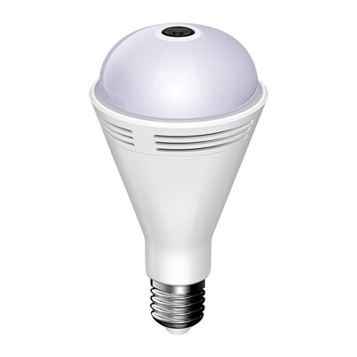 

Xiongmai XM Bluetooth Smart Music Bulb 360 degree panoramic camera 2 million HD wireless WiFi mobile phone remote monitoring home