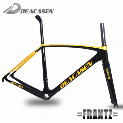 

2018 Carbon Road Frame Cycling Bicycle Racing FrameFork SeatpostHeadsetClamp Carbon Fiber Finished Matte Warranty 2 Years