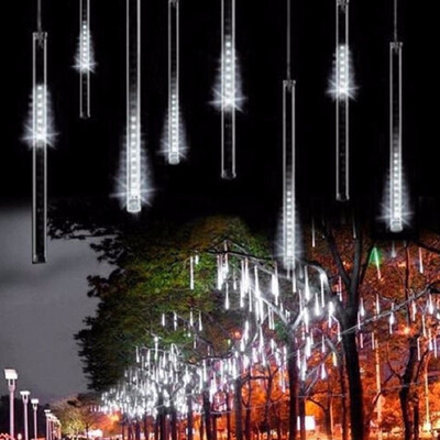 

JULELYS 100-240V Waterproof Holiday Lights 30cm Meteor Shower Rain Tubes LED String Lights Christmas Decorations For Garden Square
