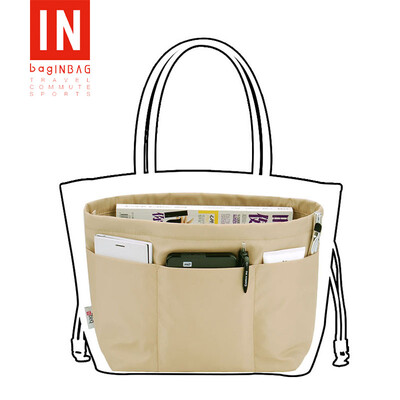 

bagINBAG bag in the bag liner bag storage bag finishing bag lining bag female bag anti-theft large capacity black large