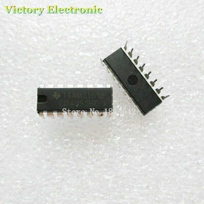 

CD4053 CD4053BE HEF4053 cd4053be Brand New 10PCS/Lot DIP-16 Analog Switch Wholesale Electronic