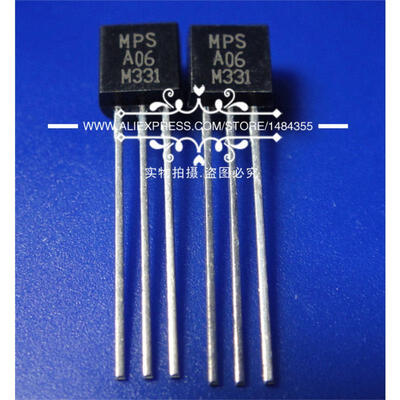 

Free Shipping 50PCSLOT MPSA06 TO-92 NPN Transistors A06 Special sales