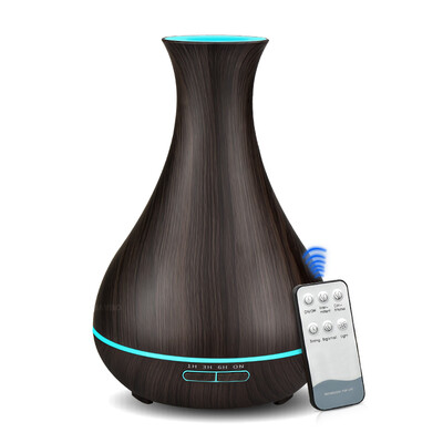 

400ml Electric Aroma Essential Oil Diffuser wood Ultrasonic air humidifier cool mist maker fogger with 7 color LED night light