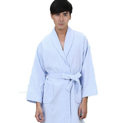 

Bathrobes Nightgown Cotton Men Women Summer Thin Couples Pajamas Hotel Adult Nightgown Large Size Long Hot Spring Clothes Summer