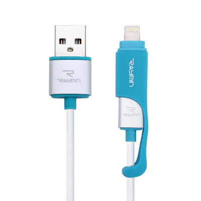 

Rui Ming SJ007 iPhone5s data cable iPhone6 ​​data cable Apple Andrews universal two-in-one phone charging data cable 1m