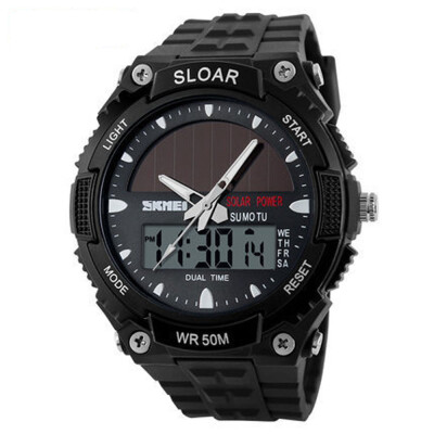 

SKMEI 0931 Men's Energy Solar Digital Military Waterproof Sport LED Watches