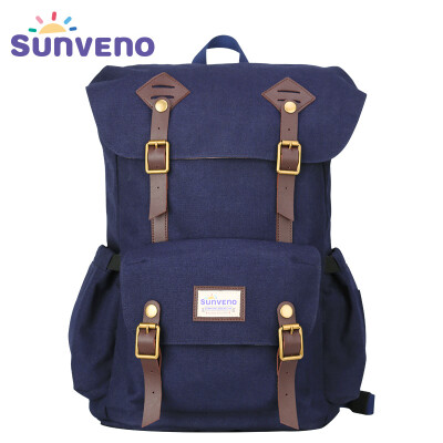 

Сумка для пеленок SUNVENO Многофункциональный пакетик для путешествий Backpack для детского ухода, большой емкости, стильный и прочный