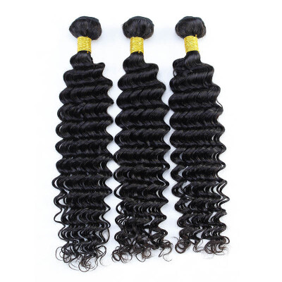 

PASSION HAIR Deep Wave Virgin Hair 3 Bundles 8A Grade Brazilian Human Hair Weave Deep Wave 3 Bundles Hair Extensions Natural Color