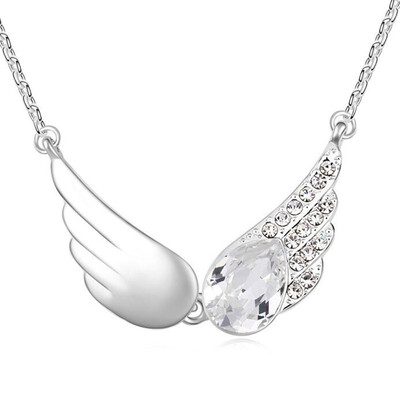 

Crystal from Austrian Angel Fairy Wings Pendant Necklace Best Gift For Friend Fashion Jewelry for women 5420