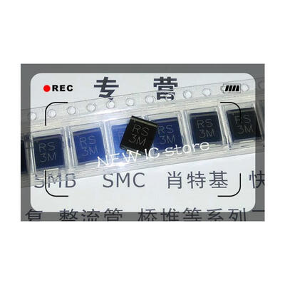 

Free shipping 3000pcs Rectifier Diode 3A 1000V SMC RS3M DO-214AB