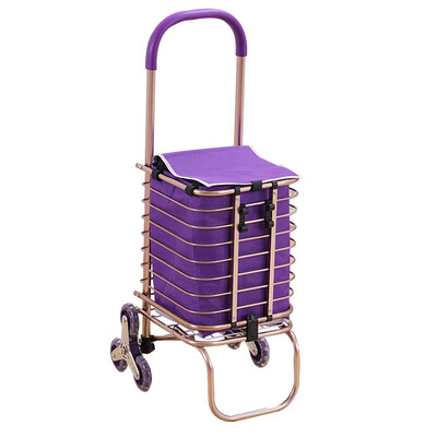 

Donghe DONGHE shopping cart shopping cart small cart luggage trolley portable folding trolley trailer climbing trolley car elderly household supermarket shopping basket