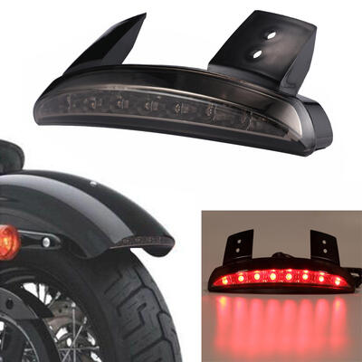

1PC Motorcycle Smoke Chopped Fender Edge LED License Plate Tail Light Turn Light for Harley Davidson Sportster Iron 883 XL1200N XL