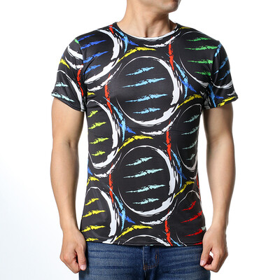 

Mens Ocean View Digital Printed Pullover O-neck Summer T-Shirts