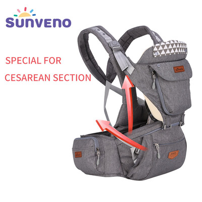 

SUNVENO Ergonomic Baby Carrier Baby Baby Hipseat Sling Передняя облицовка Kangaroo Baby Wrap Carrier для детского путешествия 0-36 месяцев