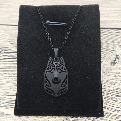 

New Siberian Husky Necklace Trendy Style Siberian Husky Pendant Necklace Women Fashion Pet Jewellery Animal Dog Jewellery