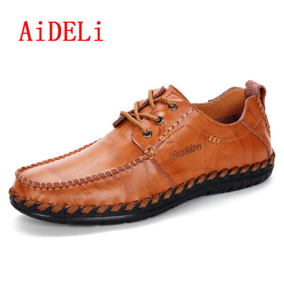 

AiDELi Lace up leather shoes men casule shoes british style shoes business casule shoes