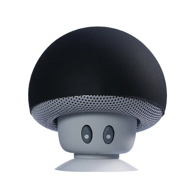 

Cartoon Mushroom Head Mini Bluetooth Stereo Built-in Microphone Hands-free Wireless Portable Sucker Mobile Phone stand Mini Speake