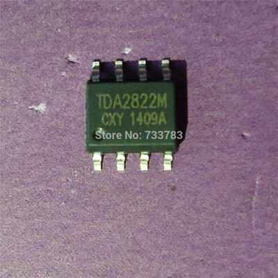 

100pcs/lot TDA2822M TDA2822 SOP8 DUAL LOW-VOLTAGE POWER AMPLIFIER 3V 6V 9V 12V