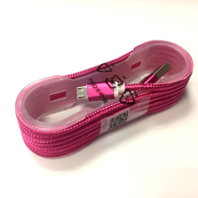 

15M Nylon Braid Micro USB Data Charging Cable for Android Mobile Phones