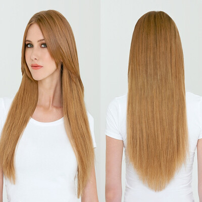 

Nami Hair 4 Bundles Brazilian Human Straight Hair Blonde Pure Color 27 Hair Weaves 12"-26" Thick Ends No Shedding Free Shipping