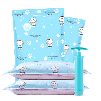

TAILI vacuum compression bag storage bag thick extra large 11-piece set 4 extra large 3 medium 3 small hand pump